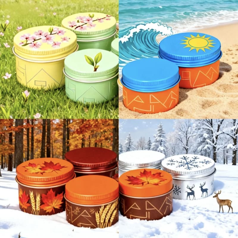 Round Metal Tins