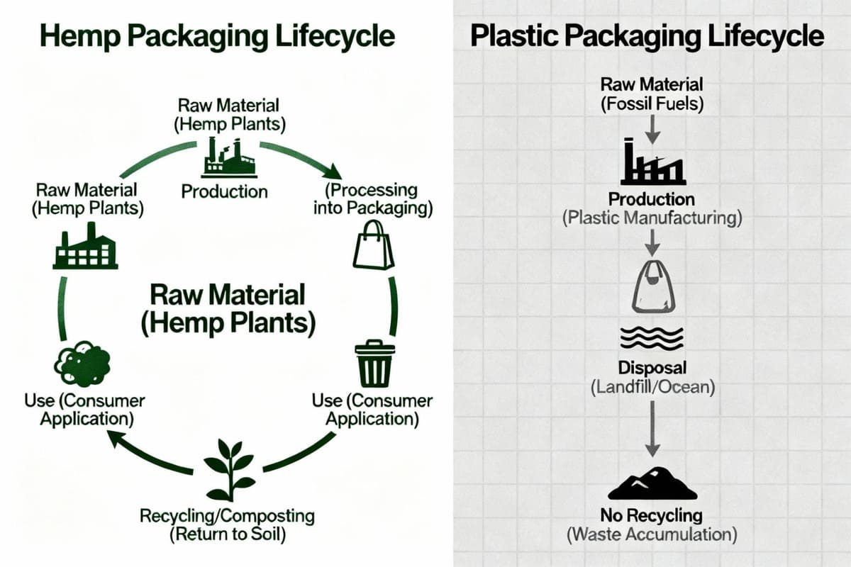 A visual diagram showing the [circular lifecycle](https://recyclingpartnership.org/circular-packaging-101/)<sup id=