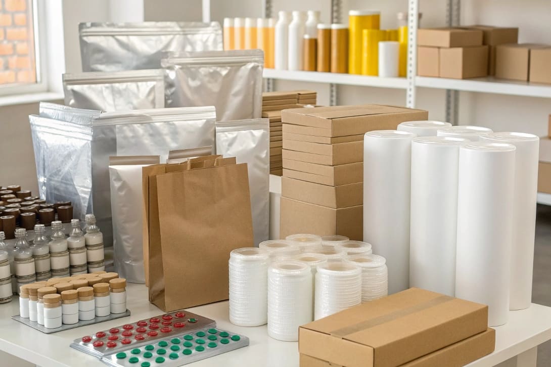 Cannabis Packaging Material Science A close-up of different packaging material swatches