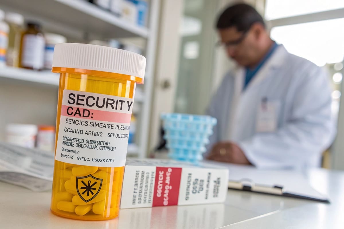 A chart showing the degradation curve of a product with an induction seal vs. one without