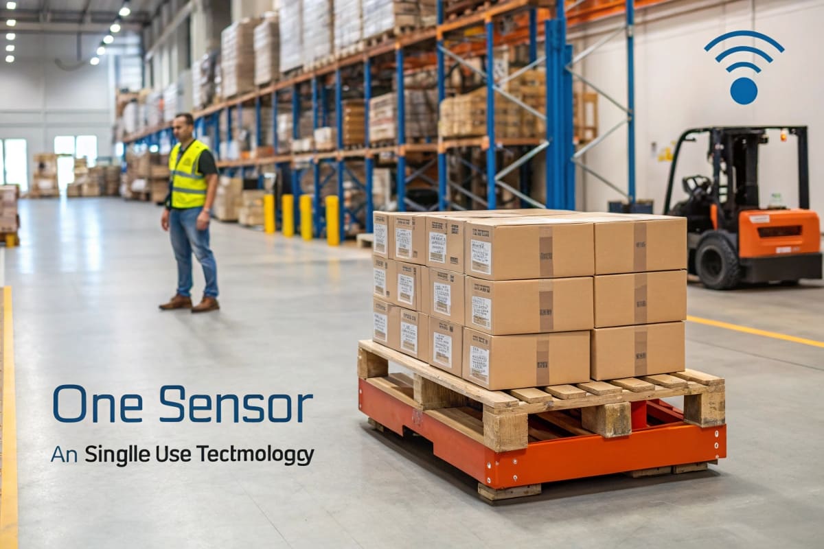 Affordable Disposable Smart Sensor Label A simple, sticker-like disposable temperature logger, showing its low profile and low cost